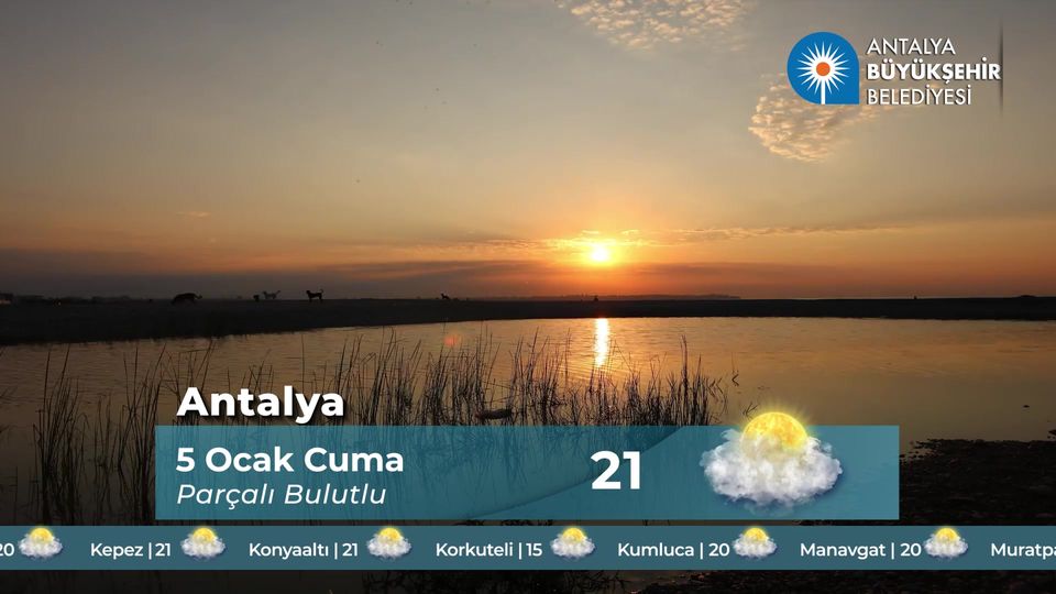 Antalya'da Bahar Havasıyla Güne Başlandı