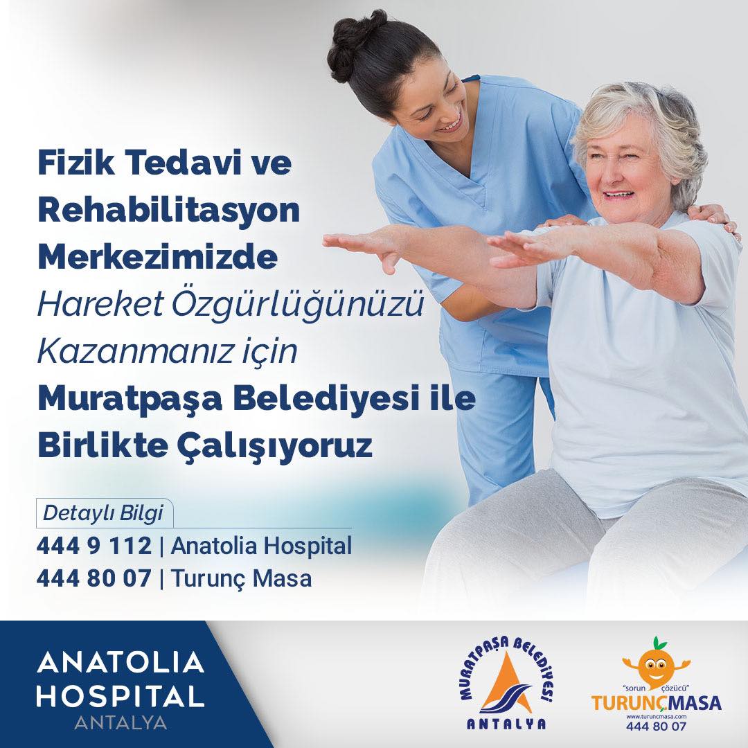 Muratpaşa'da Felç, Parkinson, MS ve Serebral Palsi Hastalarına Ücretsiz Fizik Tedavi ve Rehabilitasyon Hizmeti