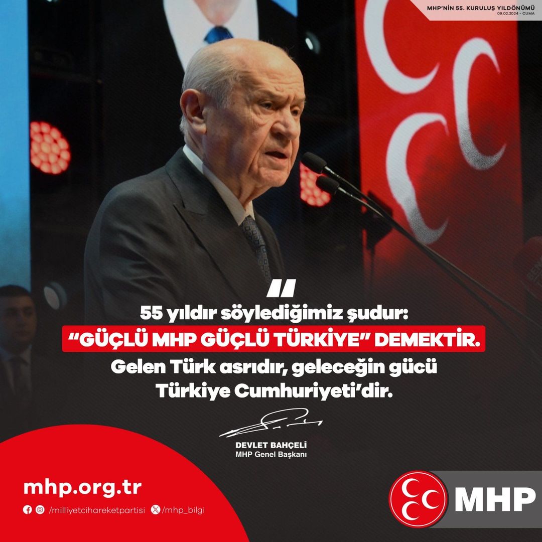 Devlet Bahçeli: Güçlü MHP, Güçlü Türkiye Demektir
