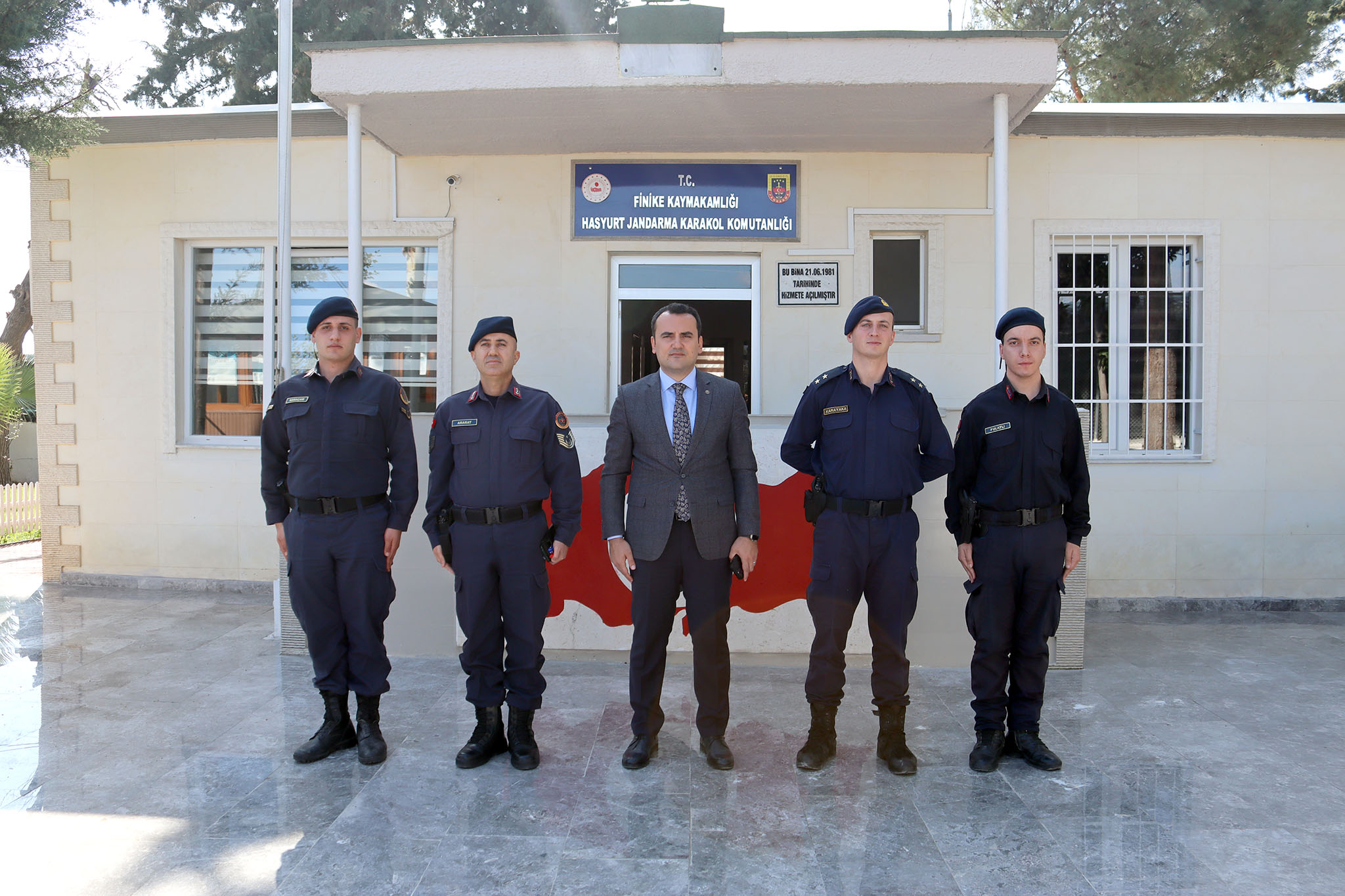 Kaymakam Musa Kazım ÇELİK, Hasyurt Jandarma Karakolunu ziyaret etti.