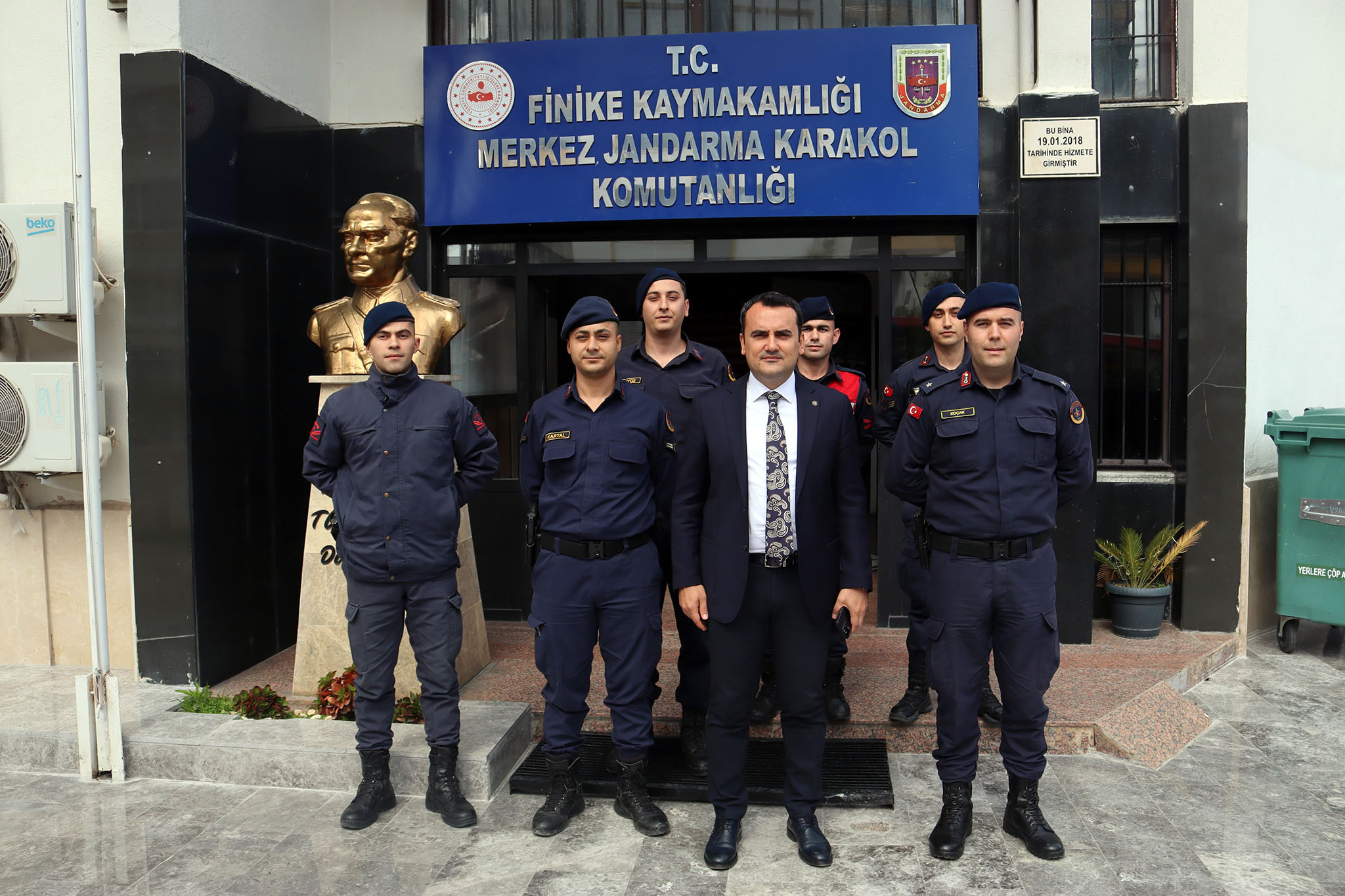 Kaymakam Musa Kazım ÇELİK, Turunçova Jandarma Karakolunu ziyaret etti.