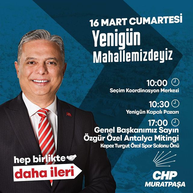 Muratpaşa'da CHP Seçim Çalışmaları Hız Kazandı