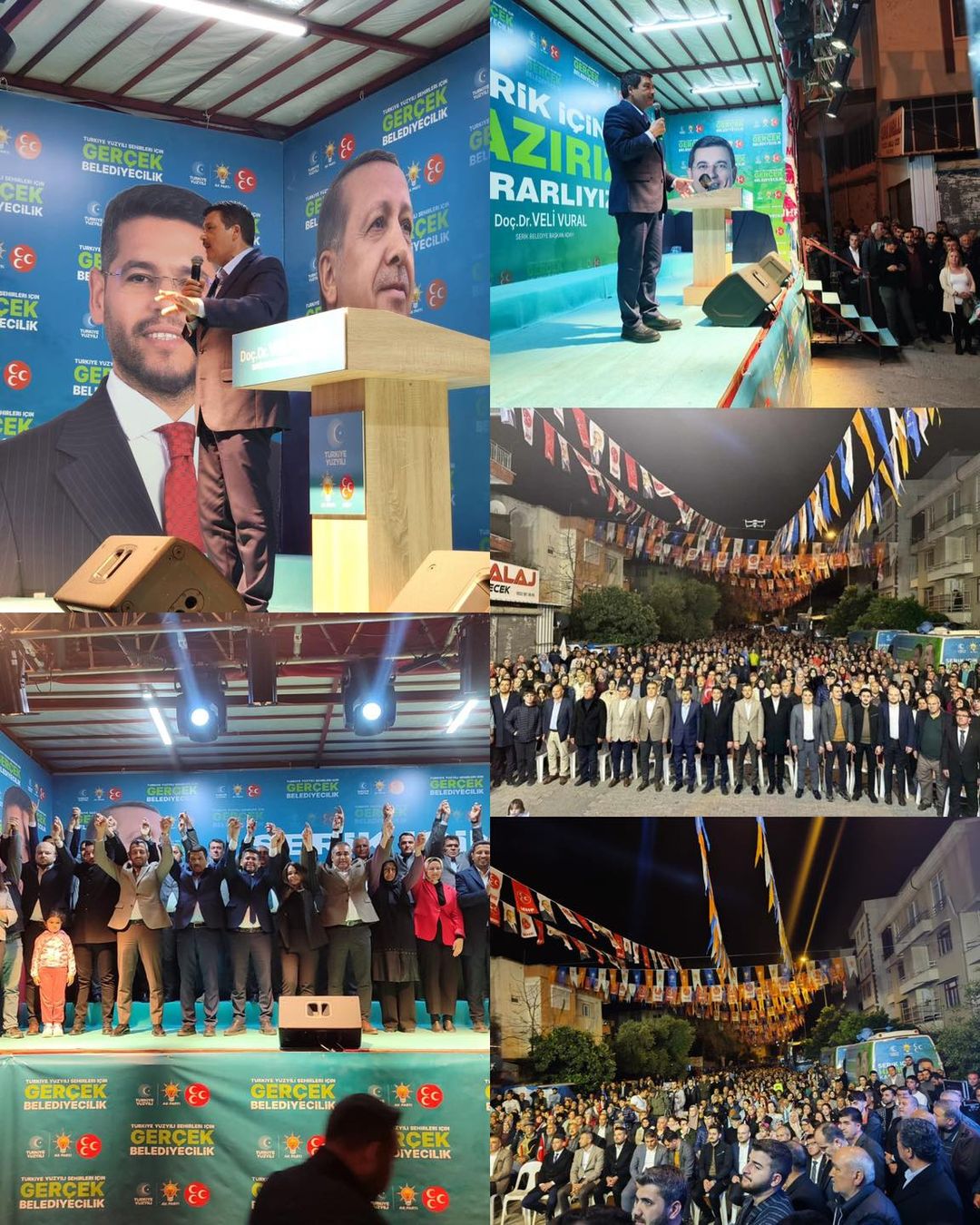 Serik'te AK Parti Adayı Veli Vural ve Teşkilatından Seçim Etkinliği