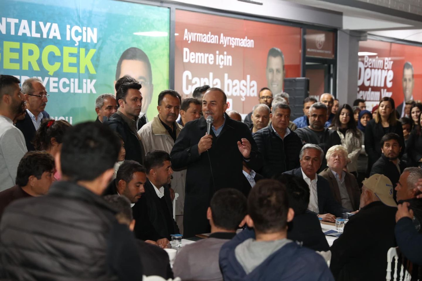 AK Parti Milletvekili Mevlüt Çavuşoğlu, Demre'de Cumhur İttifakıyla Buluştu