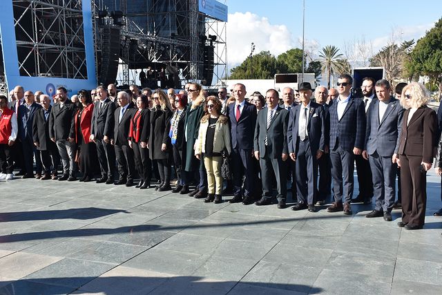 Antalya Demokratik Halk Dernekleri, Atatürk'ün Antalya ziyaretini kutladı.